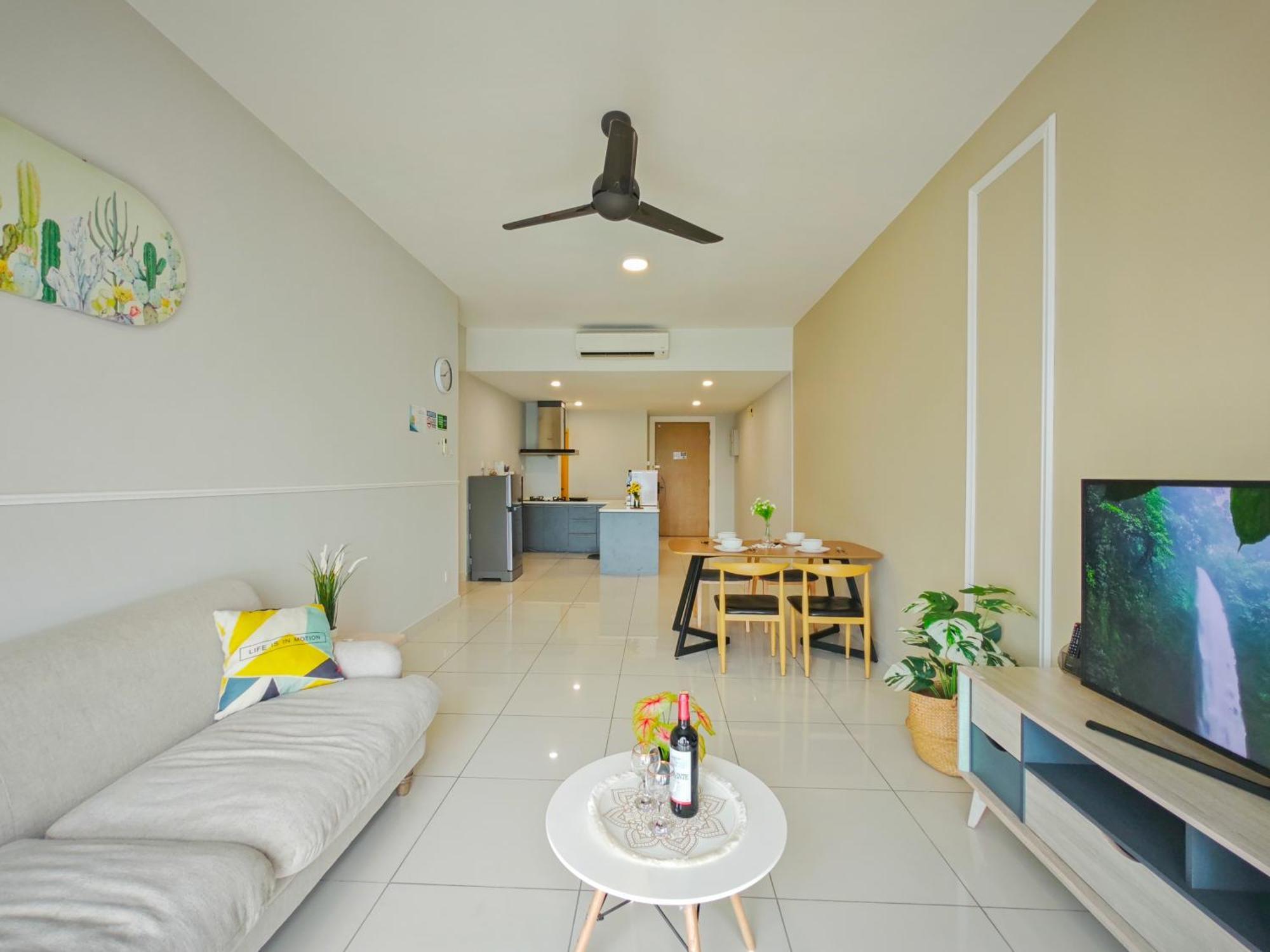 2br Wifi, Mid Valley, Mosaic Southkey, 5-7 Pax, 7 Mins To Ciq Apartment *